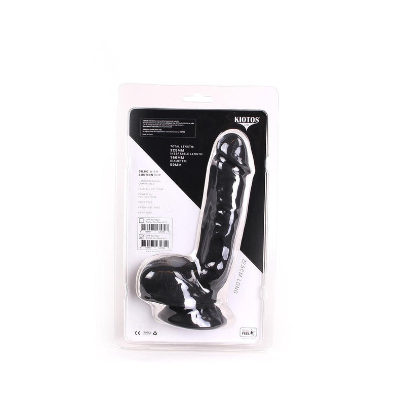 Kiotos Cox - Dildo 22,5 x 5 cm - Zwart