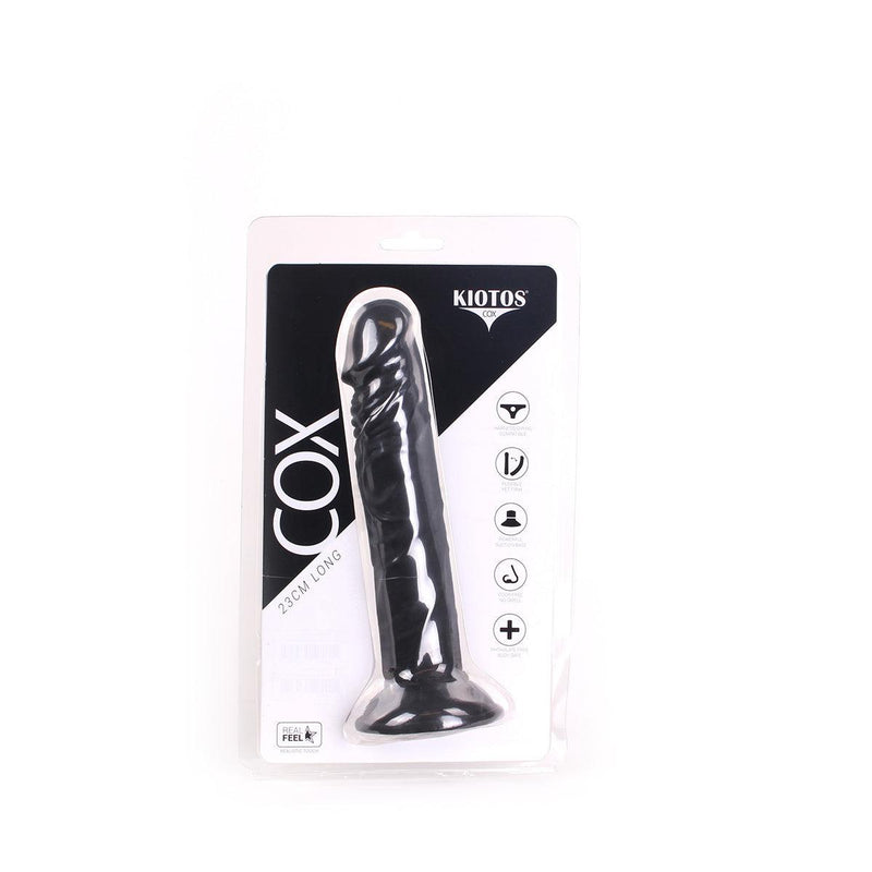 Kiotos Cox - Dildo 23 x 4,5 cm - Zwart