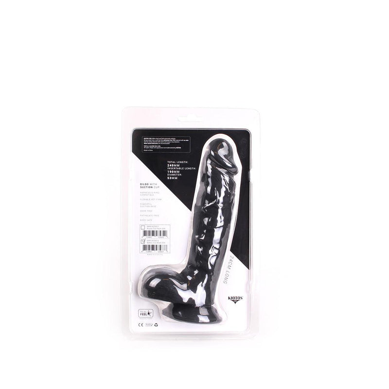 Kiotos Cox - Dildo 24 x 5,5 cm - Zwart