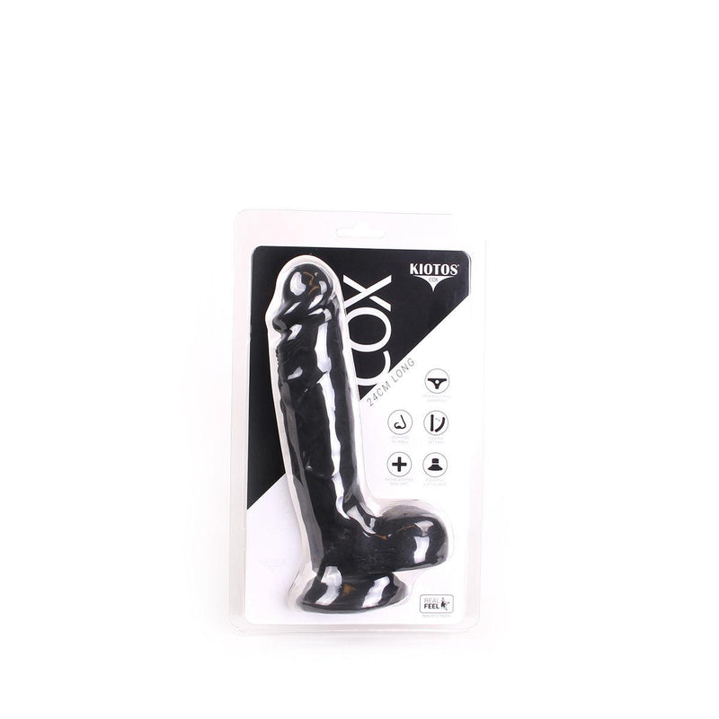 Kiotos Cox - Dildo 24 x 5,5 cm - Zwart