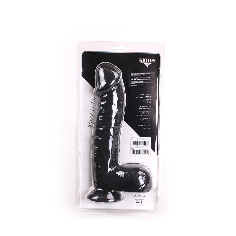 Kiotos Cox - Dildo 30 x 5,5 cm - Zwart