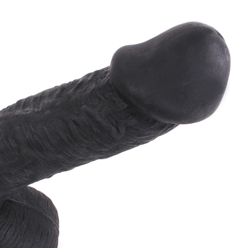 Kiotos Cox - Dildo 30 x 5,5 cm - Zwart