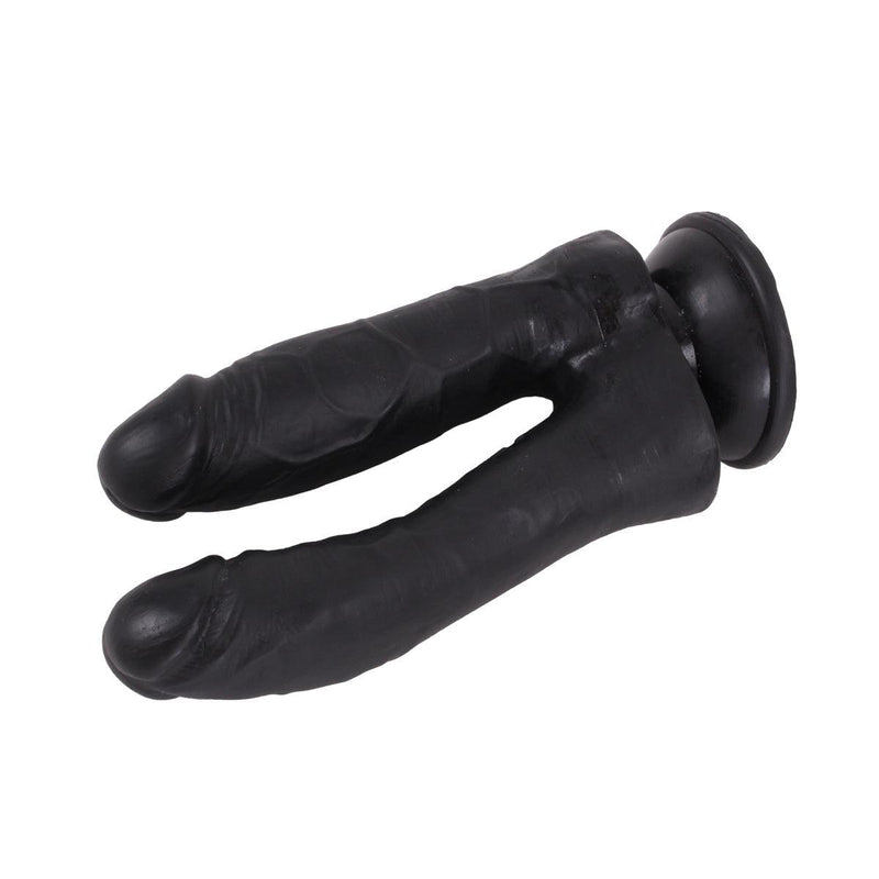 Kiotos Cox - Dildo Voor Dubbele Penetratie - 19 x 3/3.5 cm - Zwart