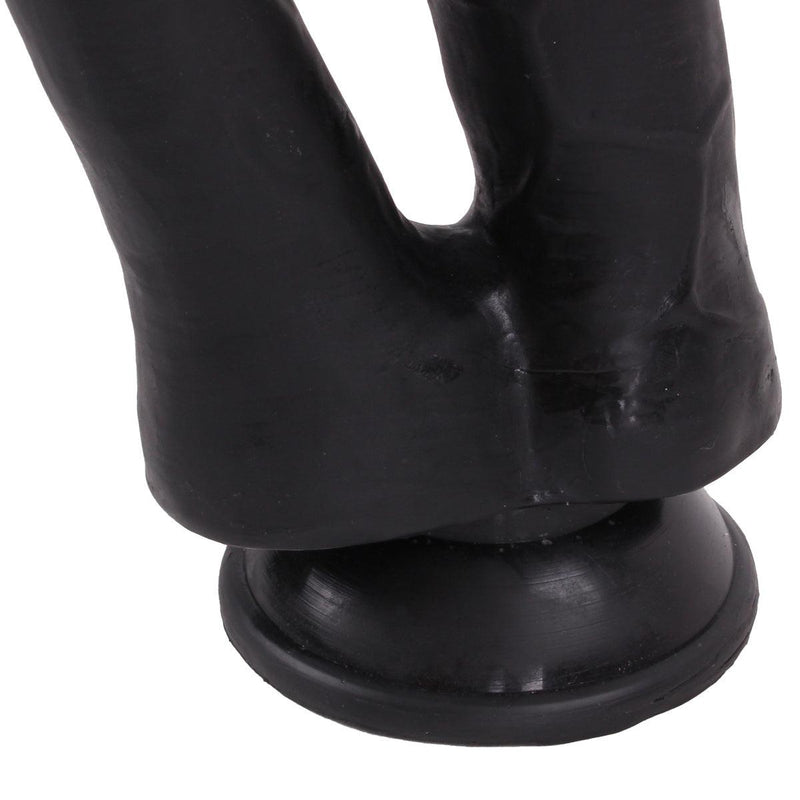 Kiotos Cox - Dildo Voor Dubbele Penetratie - 19 x 3/3.5 cm - Zwart