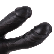 Kiotos Cox - Dildo Voor Dubbele Penetratie - 19 x 3/3.5 cm - Zwart