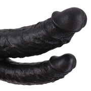 Kiotos Cox - Dildo Voor Dubbele Penetratie - 21 x 3.5/4.5 cm - Zwart