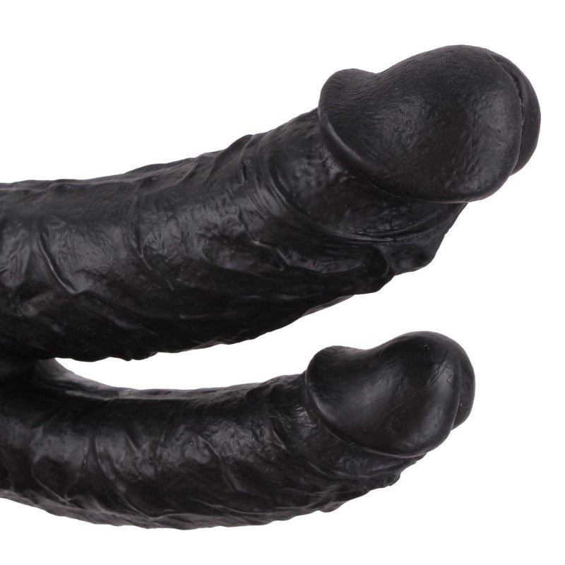 Kiotos Cox - Dildo Voor Dubbele Penetratie - 21 x 3.5/4.5 cm - Zwart