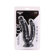 Kiotos Cox - Dildo Voor Dubbele Penetratie - 21 x 3.5/4.5 cm - Zwart