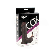 Kiotos Cox - Dildo Met Glijdende Huid 19.5 x 4.5 cm - Bruin