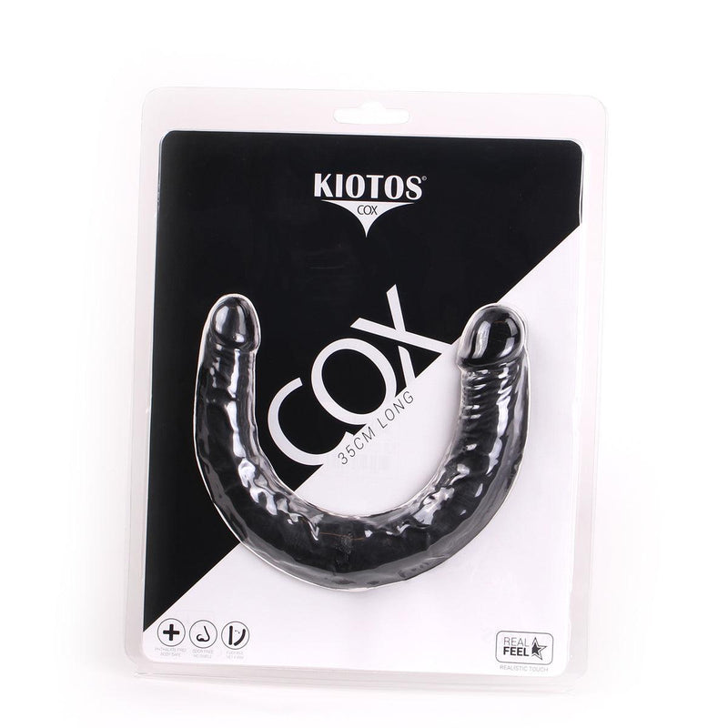 Kiotos Cox - Dubbele Dildo 35,5 cm - Zwart