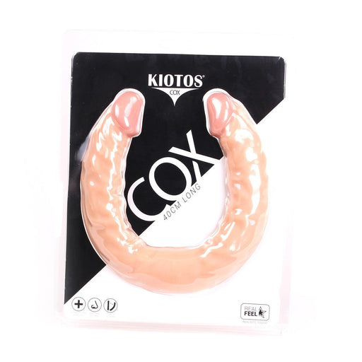 Kiotos Cox - Dubbele Dildo - 40 x 3,6/3,8 cm - Lichte Huidskleur