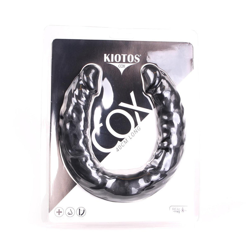 Kiotos Cox - Dubbele Dildo - 40 x 3.6/3.8 cm - Zwart