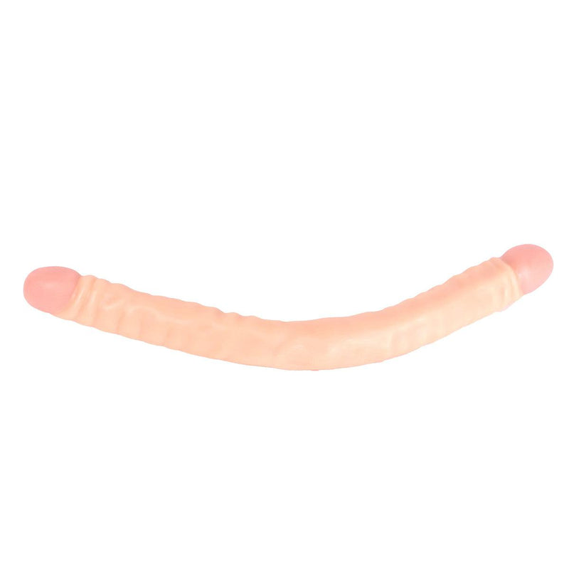 Kiotos Cox - Dubbele Dildo - 45 x 4,5/4,8 cm - Lichte Huidskleur