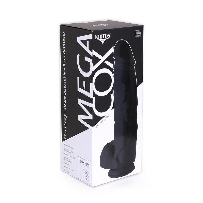 Kiotos Cox - Mega Dildo XXL 38 x 8.5 cm - Zwart