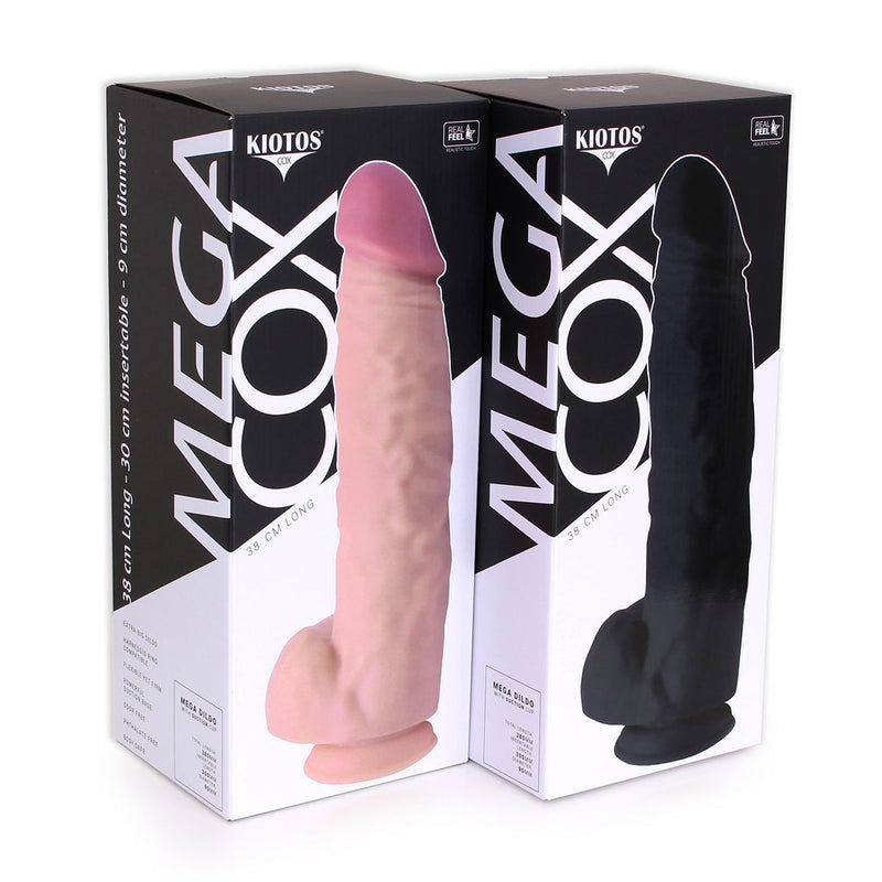 Kiotos Cox - Mega Dildo XXL 38 x 8.5 cm - Zwart