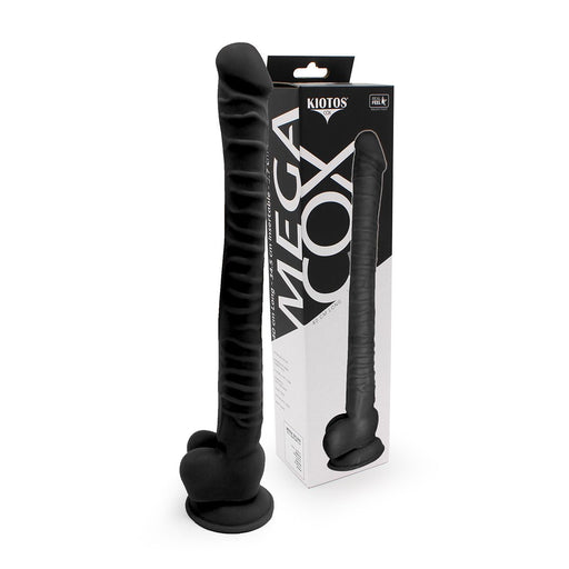 Kiotos Cox - Mega Dildo XXL 40 x 3.7 cm - Zwart