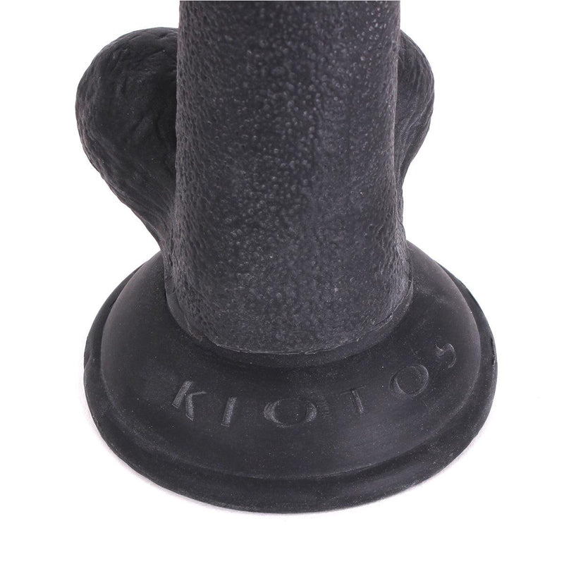 Kiotos Cox - Rechte Dildo Met Balzak 16 x 4 cm - Zwart