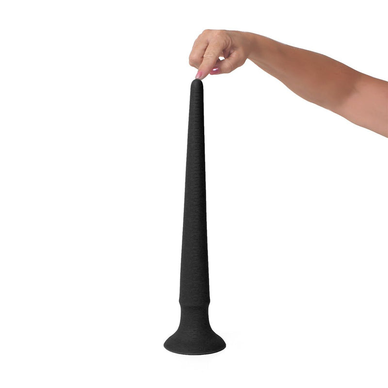 Kiotos Cox - XXL dildo Van 40 cm lang Met Diameter Van 18 mm > 45 mm - Zwart