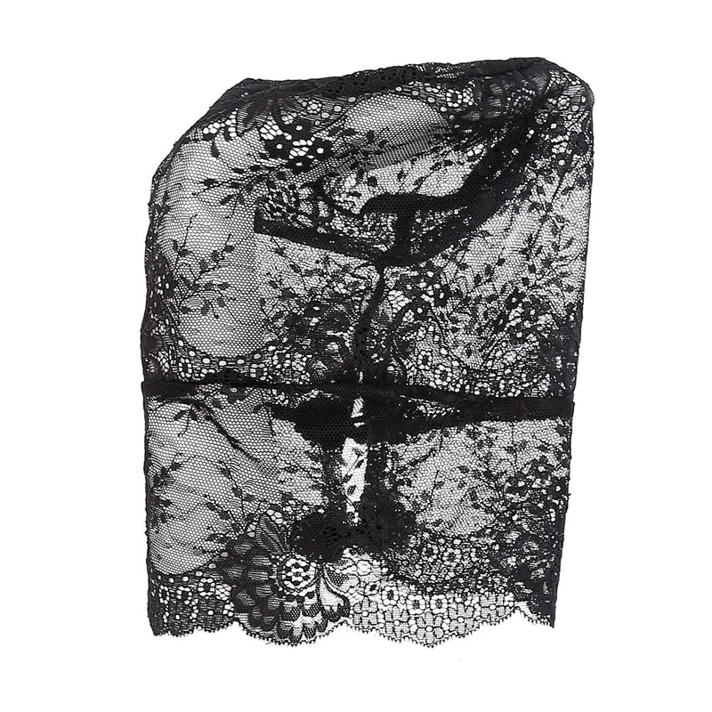Kiotos - Fancy Lace Hood - Transparant Gezichtsbedekkend Kanten Masker