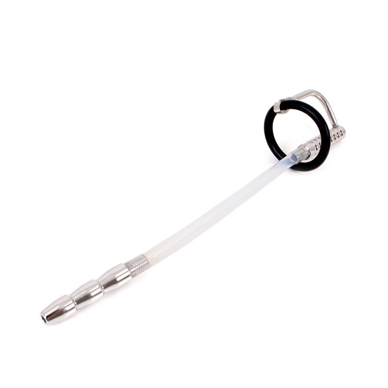 Kiotos - Geribbelde Urethral Catheter Plug - Dilator Met eikelring