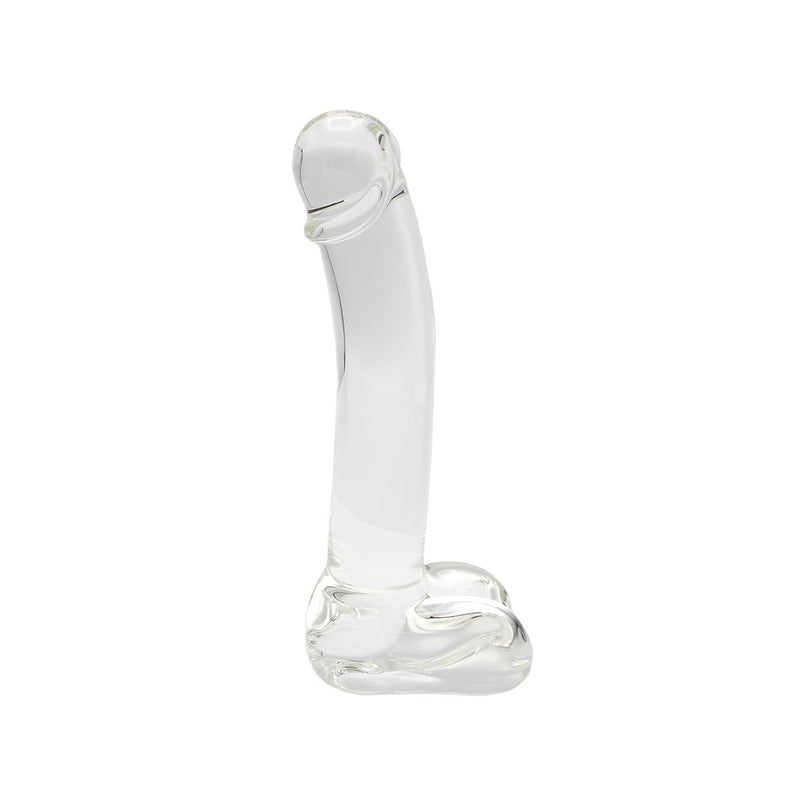 Kiotos - Gladde Glazen Dildo 17 x 3 cm - Transparant