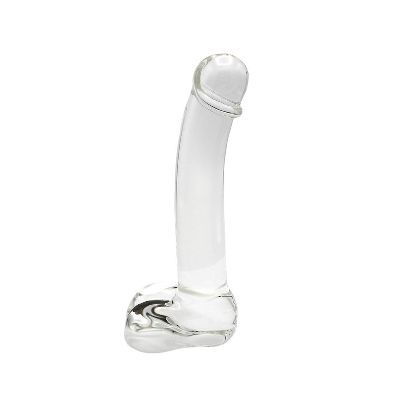 Kiotos - Gladde Glazen Dildo 17 x 3 cm - Transparant