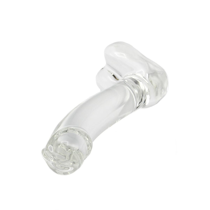 Kiotos - Gladde Glazen Dildo 17 x 3 cm - Transparant