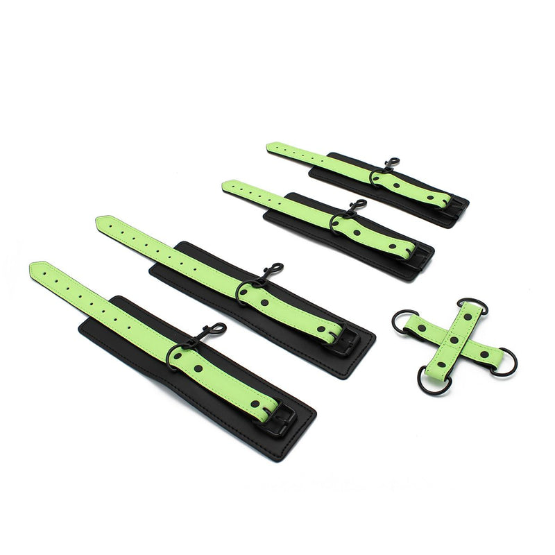 Kiotos - Glow in the Dark - Boeienset - Polsboeien Handboeien en Hogtie Set
