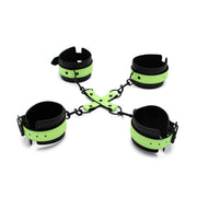 Kiotos - Glow in the Dark - Boeienset - Polsboeien Handboeien en Hogtie Set