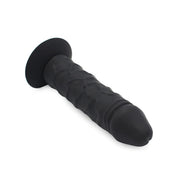 Kiotos - Grote Siliconen Dildo 18 x 4.5 cm Met Zuignap & geschikt Voor strap-ons - Zwart
