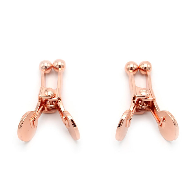 Kiotos - Knijper Tepelklemmen met Balvormige Uiteindes - Extra Sensaties - Rosé Goud