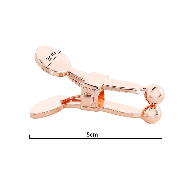 Kiotos - Knijper Tepelklemmen met Balvormige Uiteindes - Extra Sensaties - Rosé Goud
