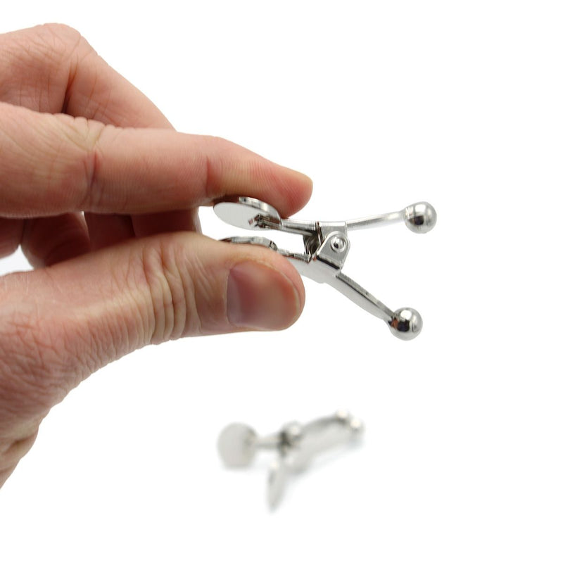Kiotos - Knijper Tepelklemmen met Balvormige Uiteindes - Extra Sensaties - Zilver