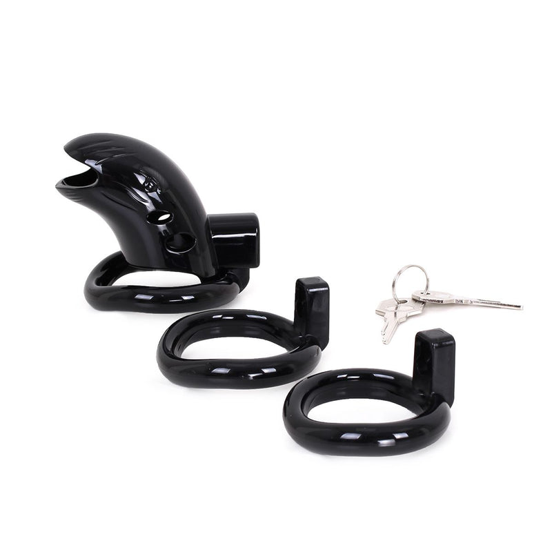 Kiotos - Kuisheidskooi - Plastic - Met 3 Ringen - Zwart