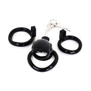 Kiotos - Kuisheidskooi - Plastic - Met 3 Ringen - Zwart