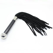 Kiotos Leather - Flogger Met Acryl Handvat - Zwart