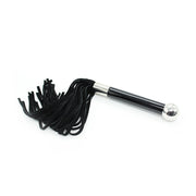Kiotos Leather - Flogger Met Acryl Handvat - Zwart