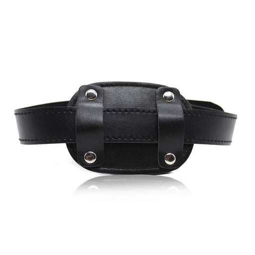 Kiotos Leather - Gag - Penis Gag Lang - PU Leer - Insteeklengte 9 cm - Zwart