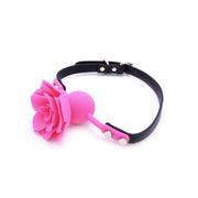 Kiotos Leather - Gag Siliconen Roos - Roze