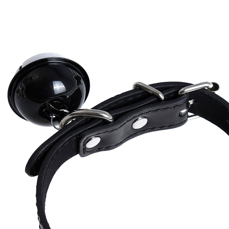 Kiotos Leather Kunstleren Collar met Belletje - Elegant Zwarte Halsband voor verhoogde sensationele momenten 