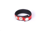 Kiotos Leather - Leren Cock strap - Zwart/Rood