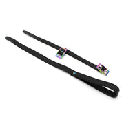 Kiotos Leather - Leren Collar Met Leiband Met Rainbow Gekleurde Metalen Gesp