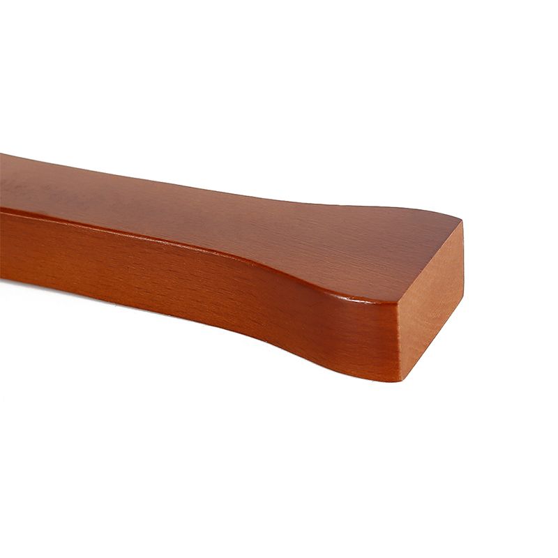 Kiotos - Paddle van PU leer met houten handvat - Bruine Plak - Lengte 30 cm