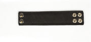 Kiotos Leather - Polsband Met Drukknopen - Zwart
