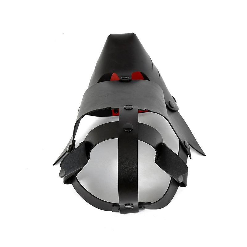 Kiotos Leather - Puppy Masker - Dog Hood - Kunstleer - Zwart