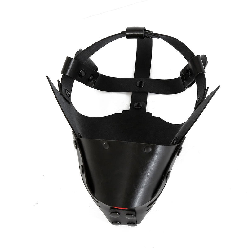 Kiotos Leather - Puppy Masker - Dog Hood - Kunstleer - Zwart