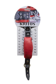 Kiotos Leather - Silence Straight gag - rode mondknevel