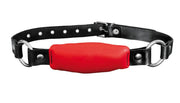Kiotos Leather - Silence Straight gag - rode mondknevel