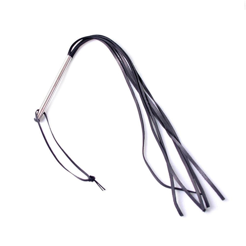 Kiotos Leather - Slank strokenzweepje Met Metalen Handvat
