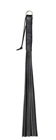 Kiotos Leather - Stevige Zwarte Flogger - Zweep
